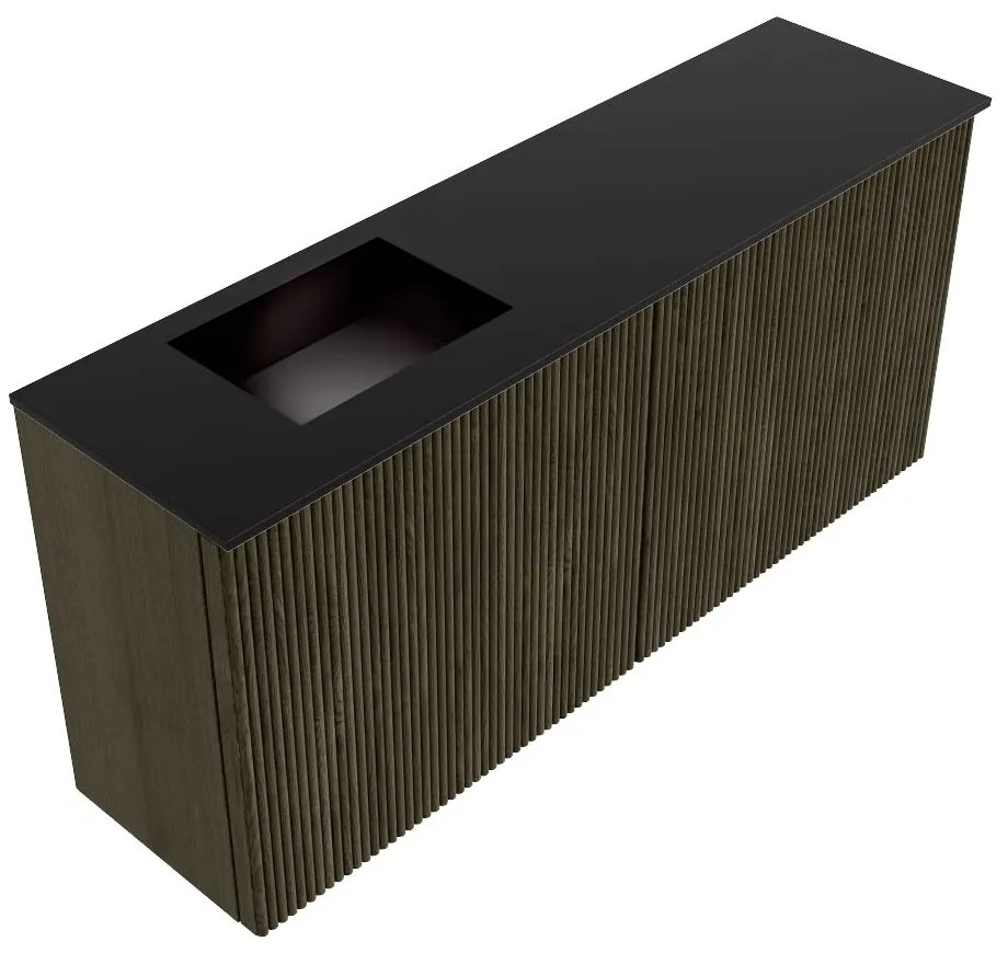 Mondiaz Joya 90cm toiletmeubel shadow met wastafel faye links 1 kraangat urban