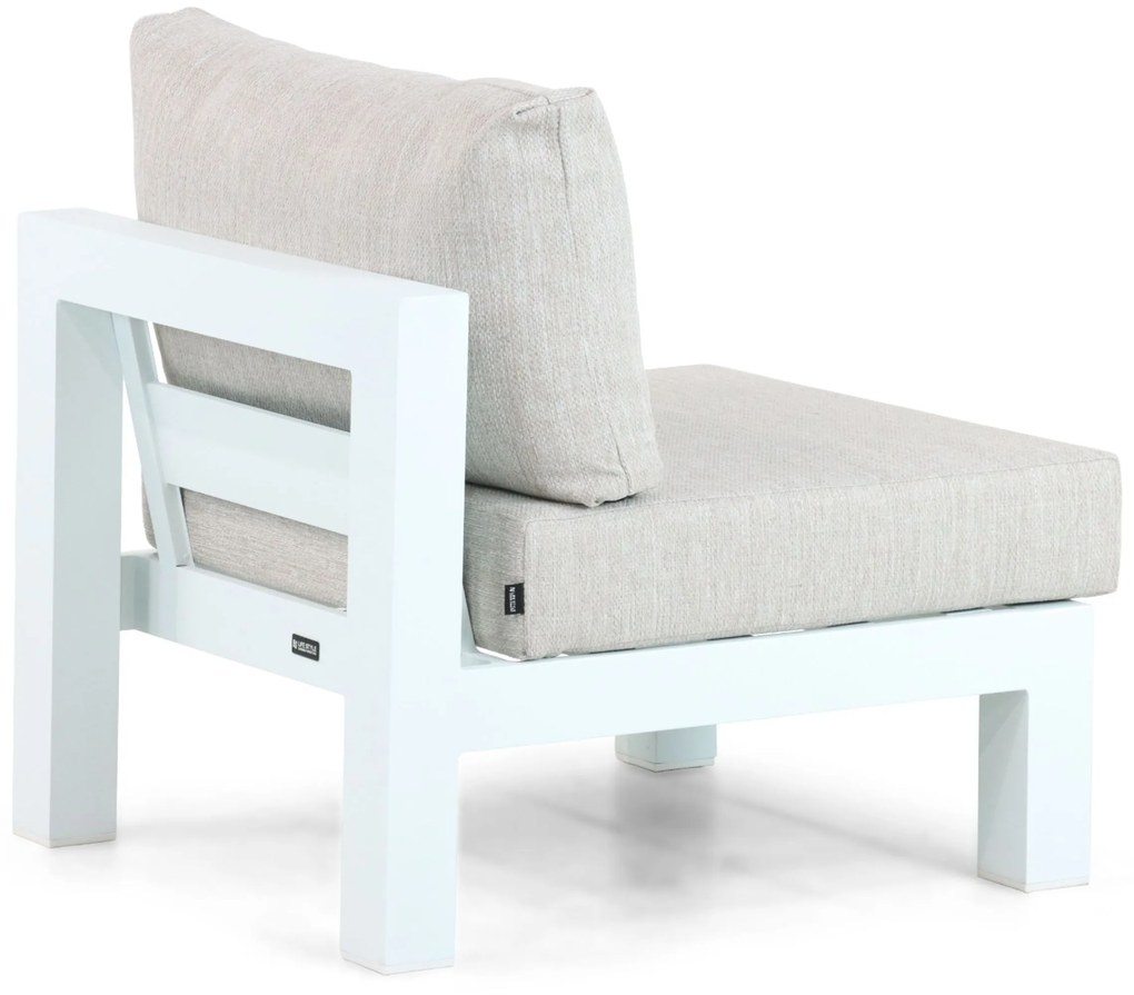 Hoek loungeset 6 personen Aluminium Wit Lifestyle Garden Furniture Luca