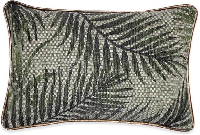 Kussen groen Botanic, langwerpig Met binnenkussen 50 x 35 cm