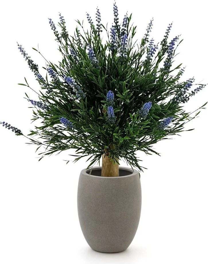 Kunstplant Designplants Luca Lifestyle | Blauw Kunststof  | Inclusief bloempot | ø110x40cm | Geschikt voor buiten en binnen | Kees Smit Tuinmeubelen