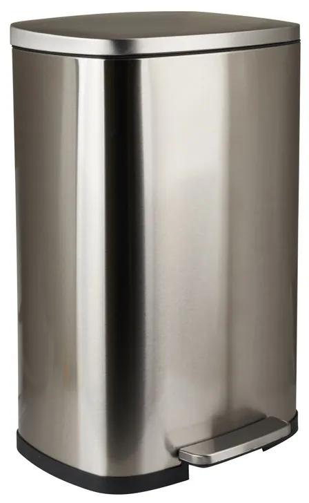 Pedaalemmer - zilver - 50 liter