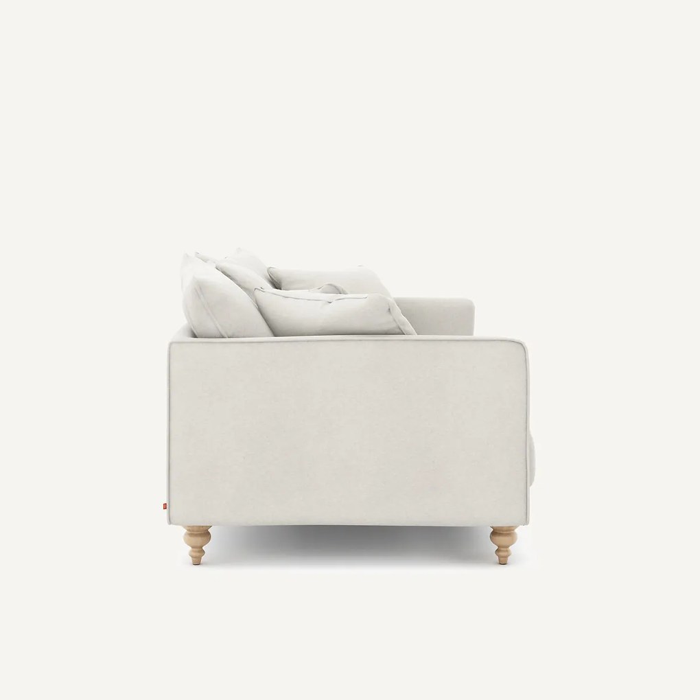 3-zits compacte zetel van linnen fluweel, LAZARE