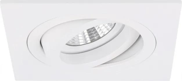 Torino - Inbouwspot Wit Vierkant - Kantelbaar - 1 Lichtpunt - 93x93mm - Bladveren | LEDdirect.nl