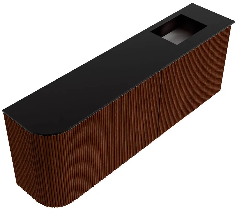 Mondiaz Joya 110cm toiletmeubel ronding links ruby met wastafel faye rechts 1 kraangat urban