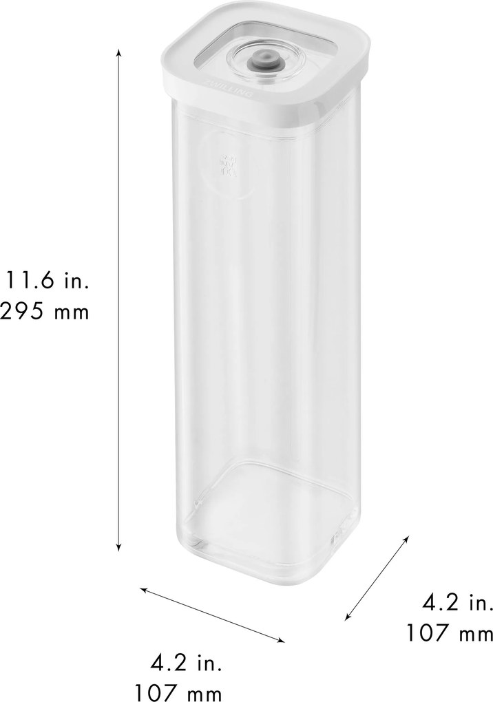 ZWILLING Fresh & Save CUBE CUBE-doos 4S / 11 cm, transparant-wit - Fresh & Save CUBE - ZWILLING