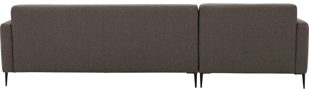 Goossens  Key West bruin, stof, 3-zits, modern design