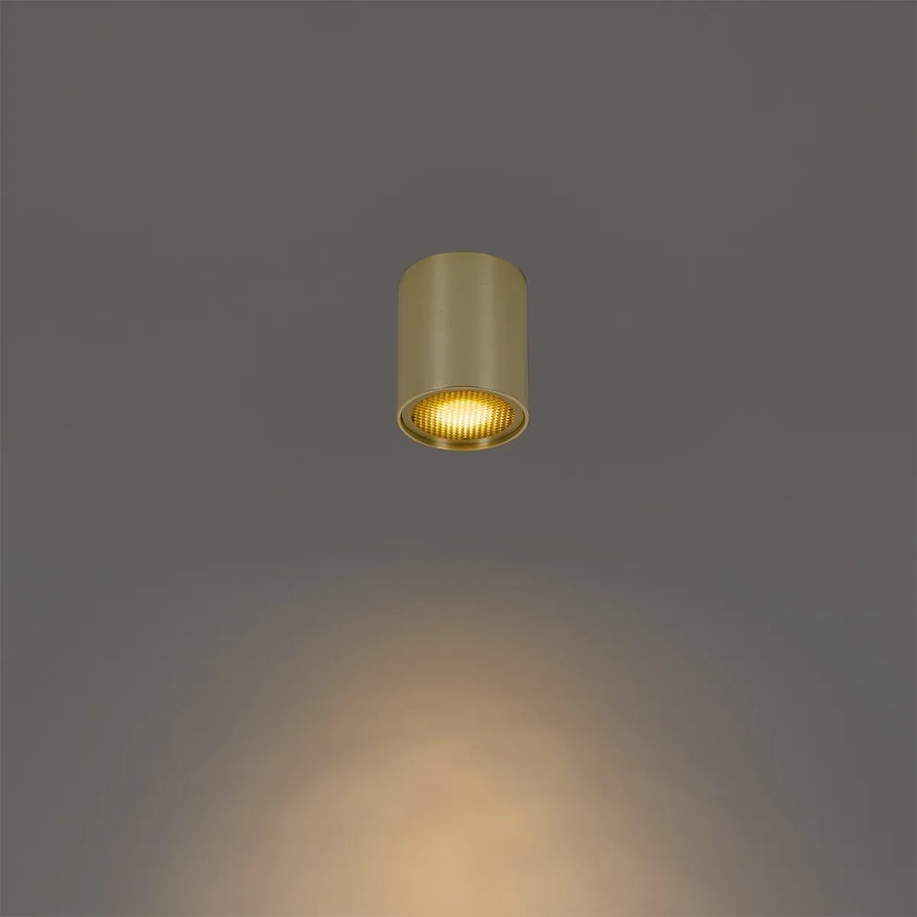 Design opbouwspot goud GU10 50mm - Tubo Honey