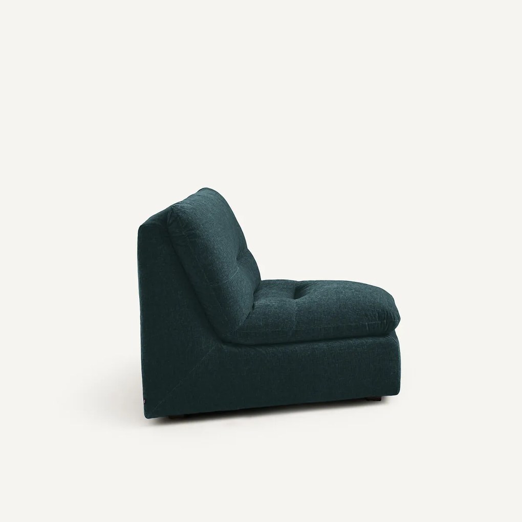 Modulaire hoekzetel in chenille fluweel, Giuliano