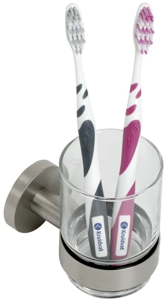 Plieger Vigo glashouder met glas geborsteld chroom