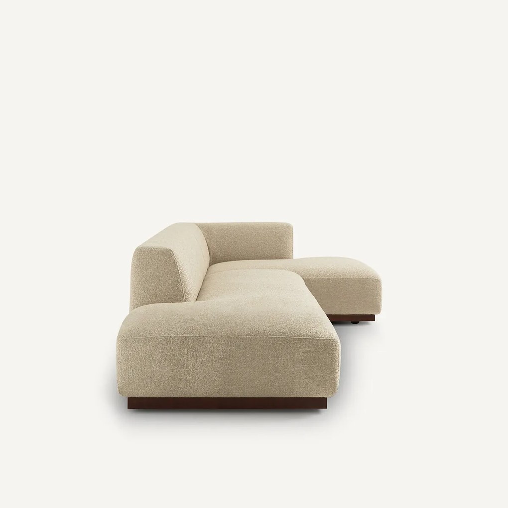 Rechtse hoekbank XL bouclé stof, Jacopo