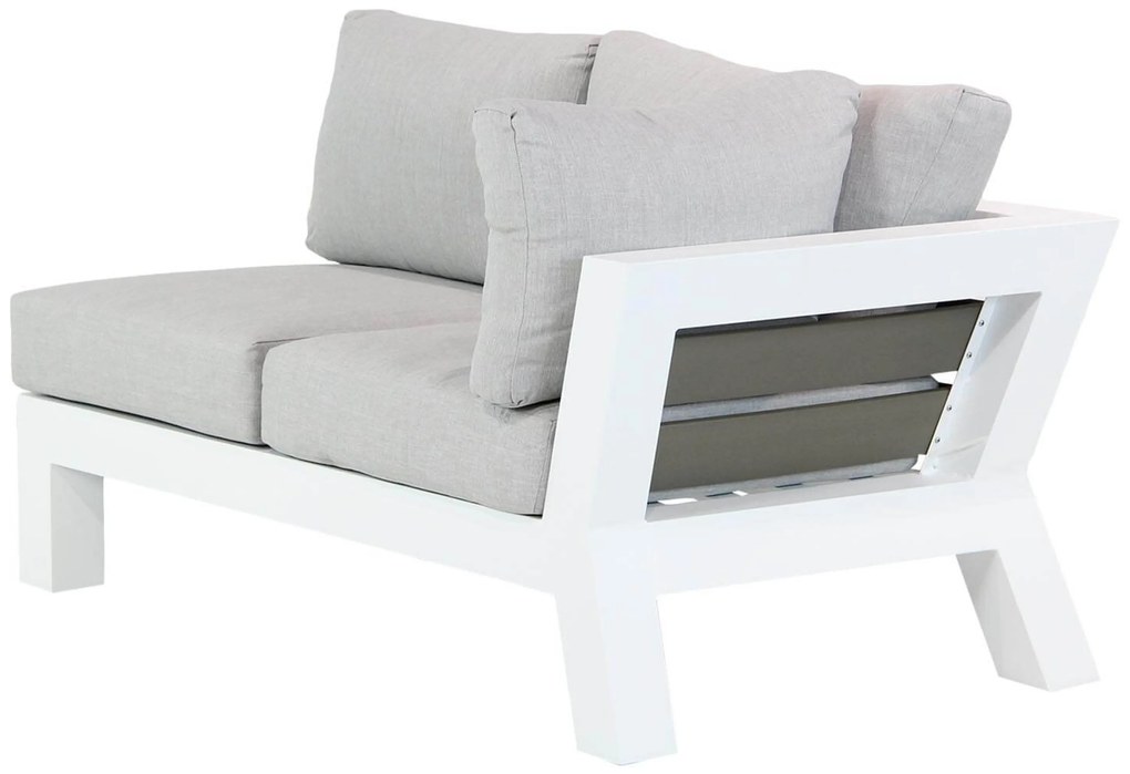 Hoek loungeset 5 personen Aluminium Wit  Santika Furniture Santika Yovita