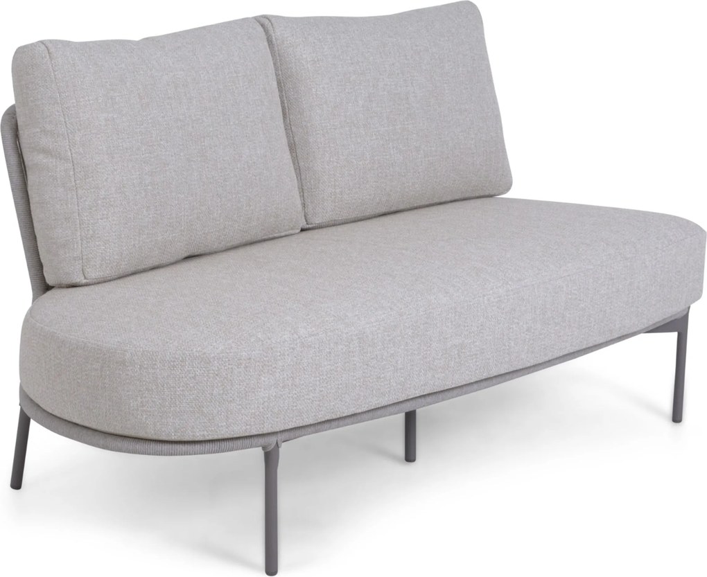 Hoek loungeset 5 personen Aluminium/rope Taupe 4 Seasons Outdoor Florence