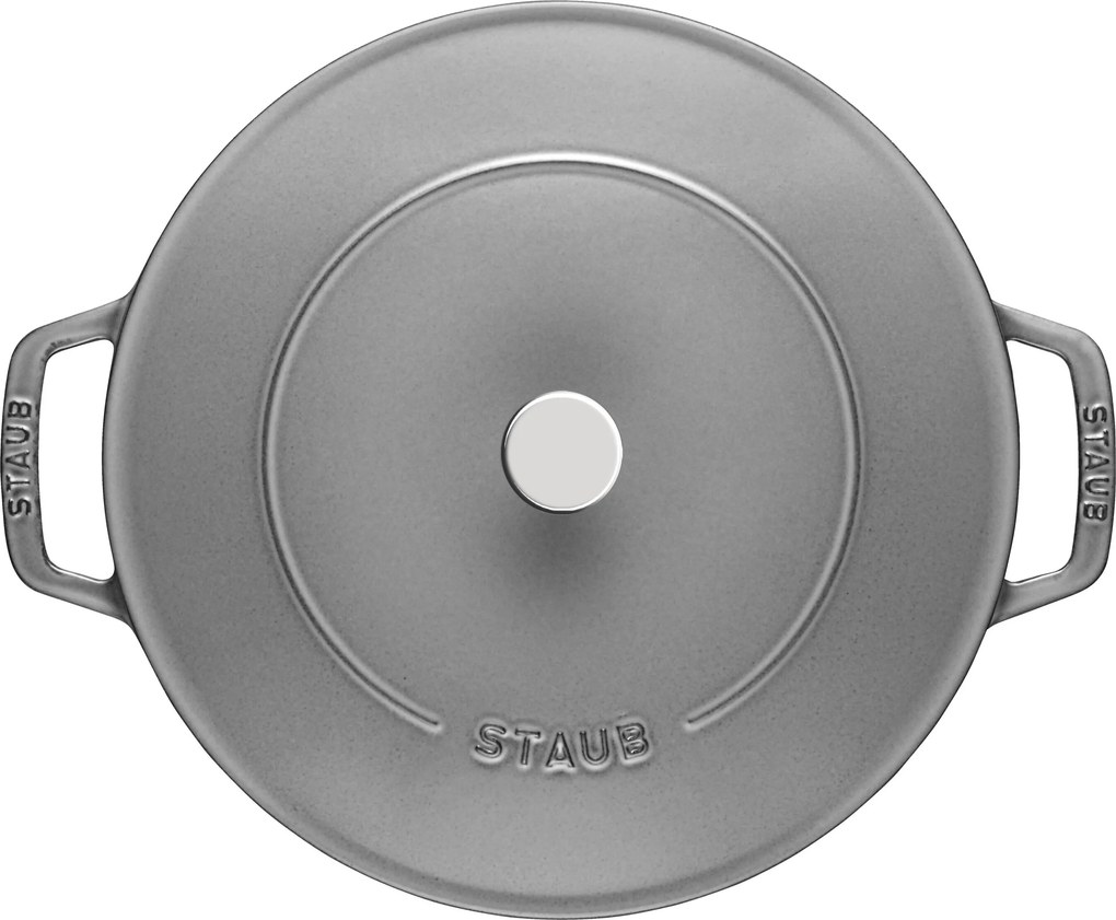 Staub Braisers Sauteerpan Chistera 24 cm / 2,5 l, Grafietgrijs - Braisers - Staub