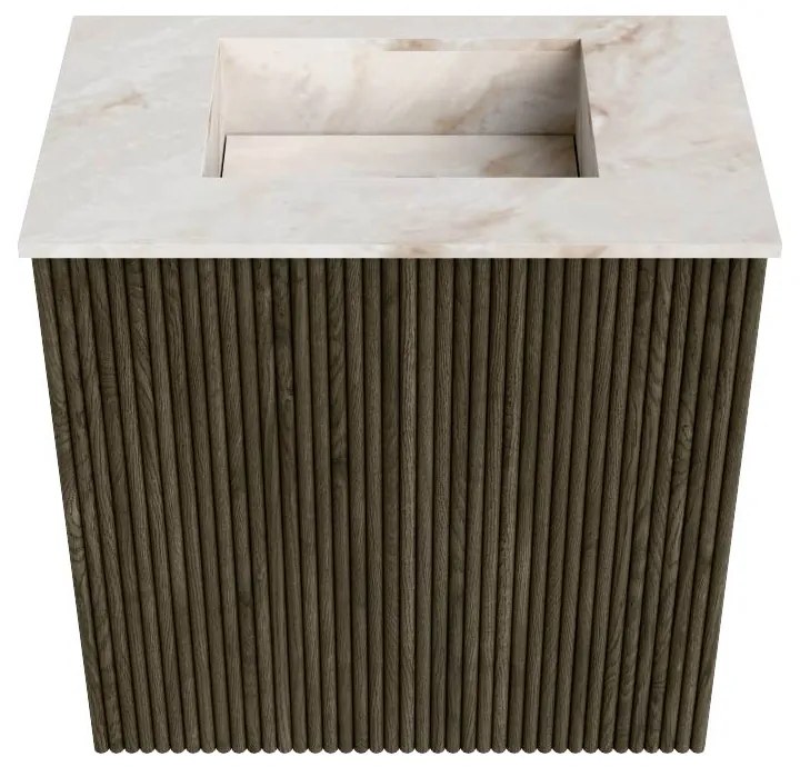 Mondiaz Joya DLux 40cm toiletmeubel shadow met wastafel faye midden zonder kraangat frappe