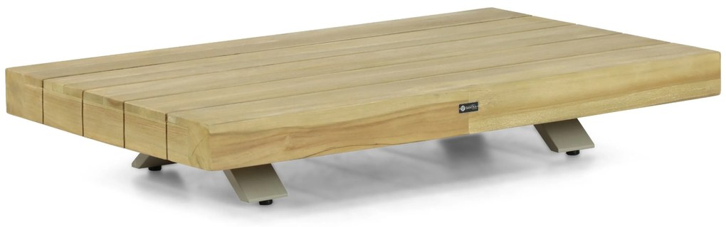 Stoel en Bank Loungeset 5 personen Aluminium/Teak Old teak greywash Santika Furniture Santika