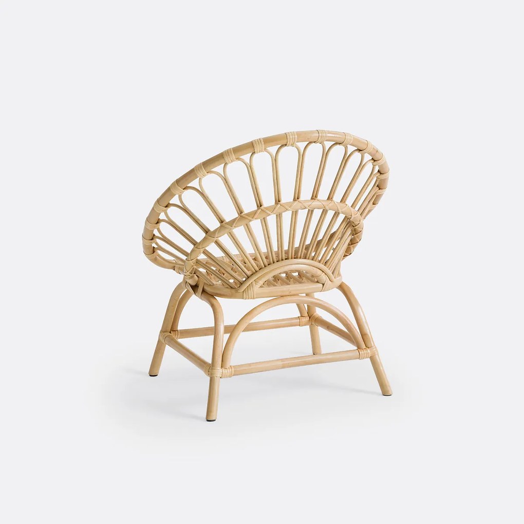 Fauteuil in rotan, voor kinderen, Albin