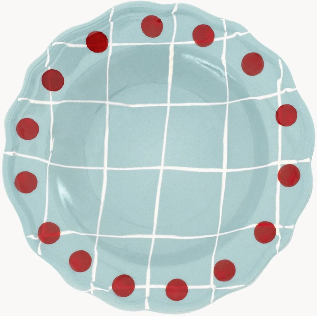 Handbeschilderd soepbord Quadri