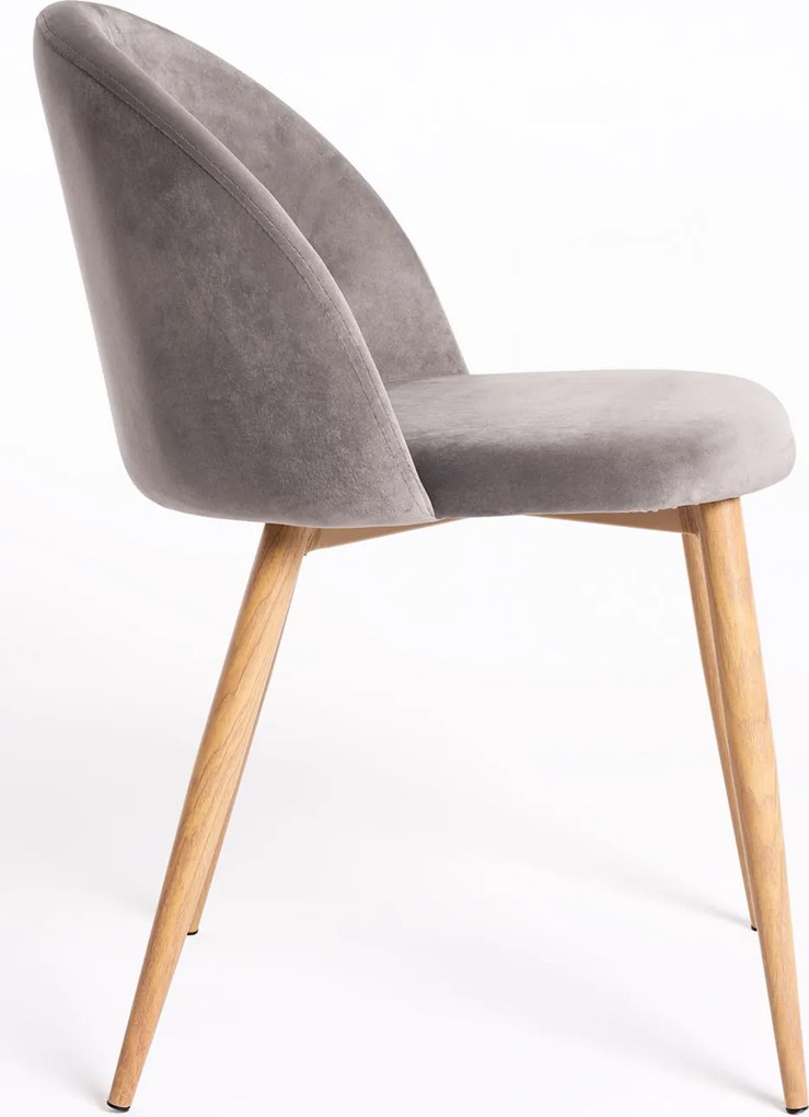 Set 4 Vint Fluwelen Stoelen