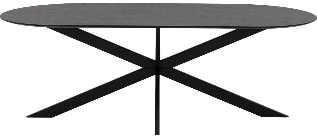 Goossens Excellent Eettafel Uniek, Semi rond 200 x 100 cm