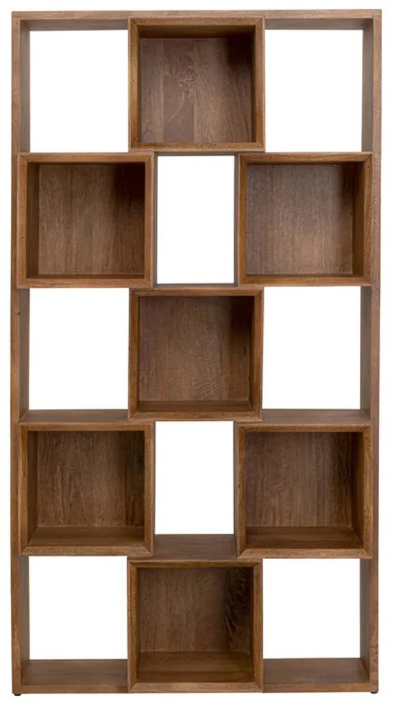 Kare Design Cubes Balance Vakkenkast Massief Mango Hout - 102.5x35x192cm.