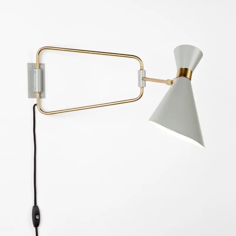 Zuiver Shady Grijze Wandlamp
