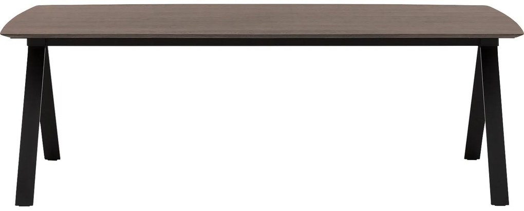 Goossens Excellent Eettafel Uniek, Semi rechthoekig 280 x 100 cm