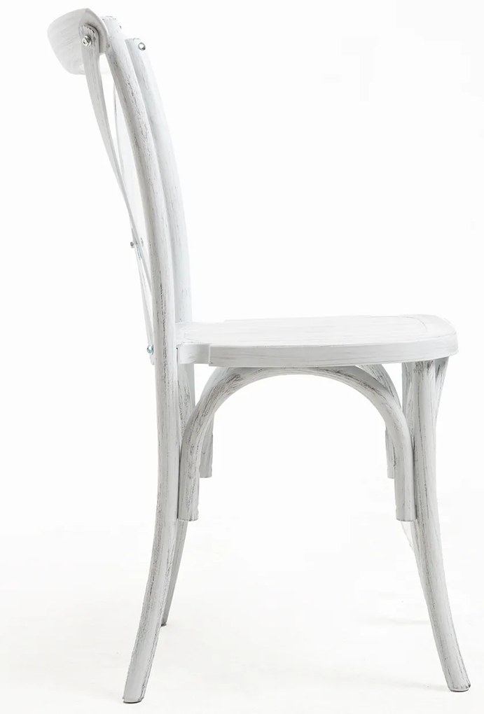 Set Van 4 Altea Polypropyleen Stoelen Met Houteffect