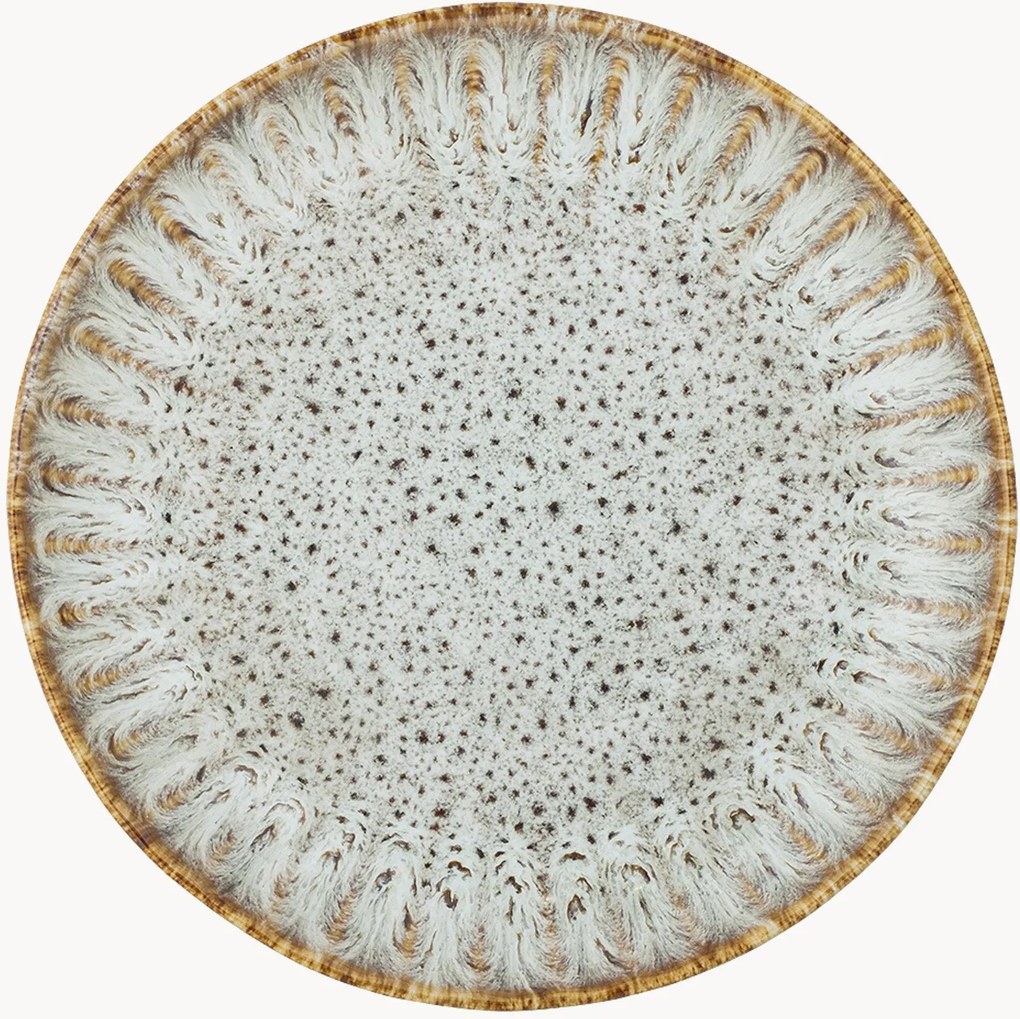 Dessertborden Fleur van keramiek, 2-delig