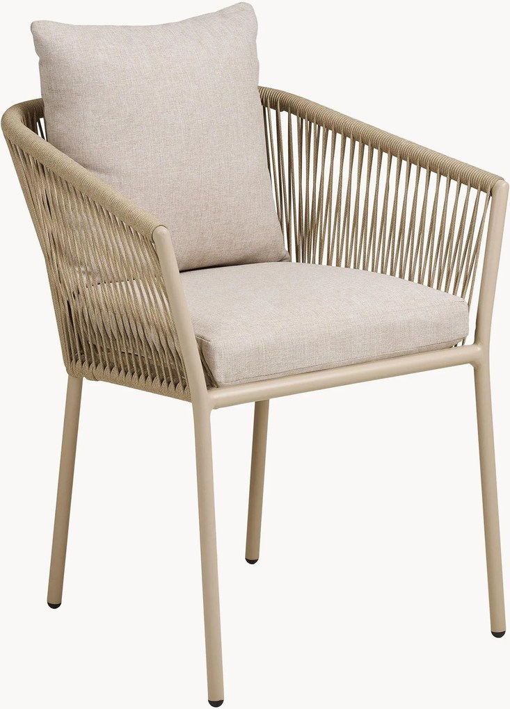 Tuinstoelen Salerno met armleuningen, 4-delig