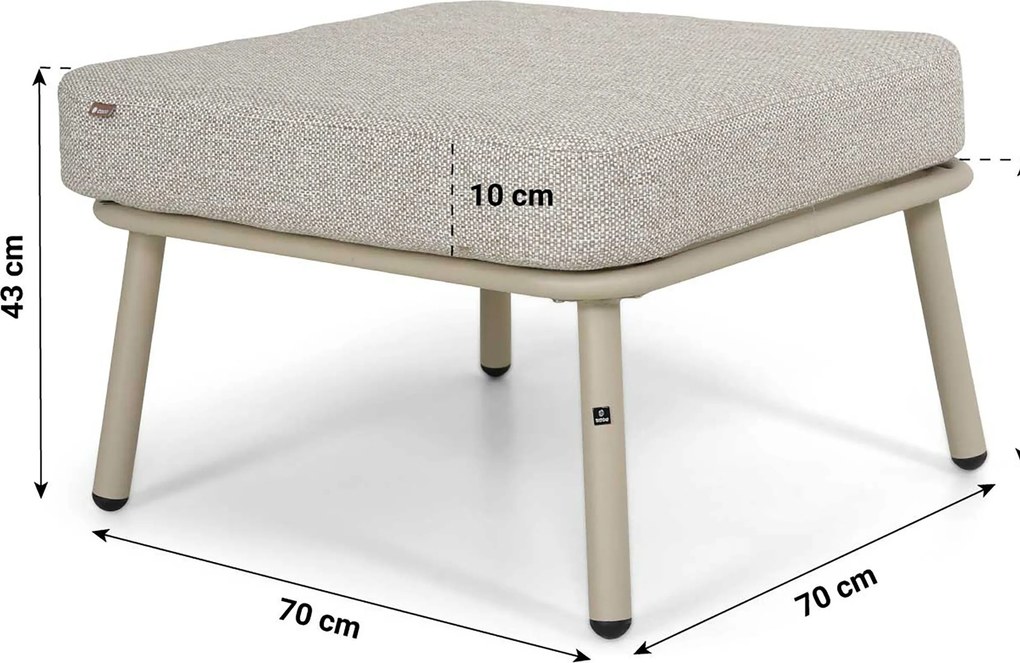Hoek loungeset 5 personen Rope Zand/Beige Coco Oliva