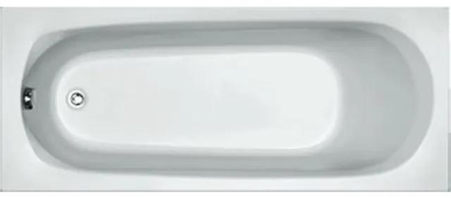 Plieger Basic solobad 170x70cm 37cm diep acryl met poten wit 11002010003101