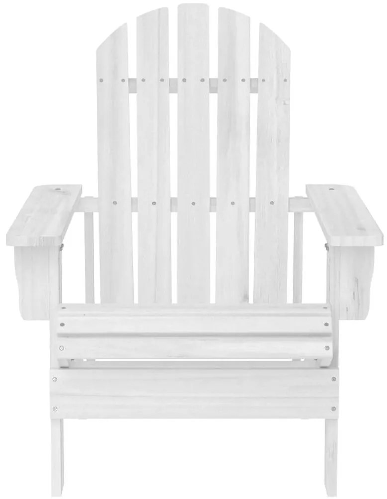 vidaXL Tuinstoel hout wit