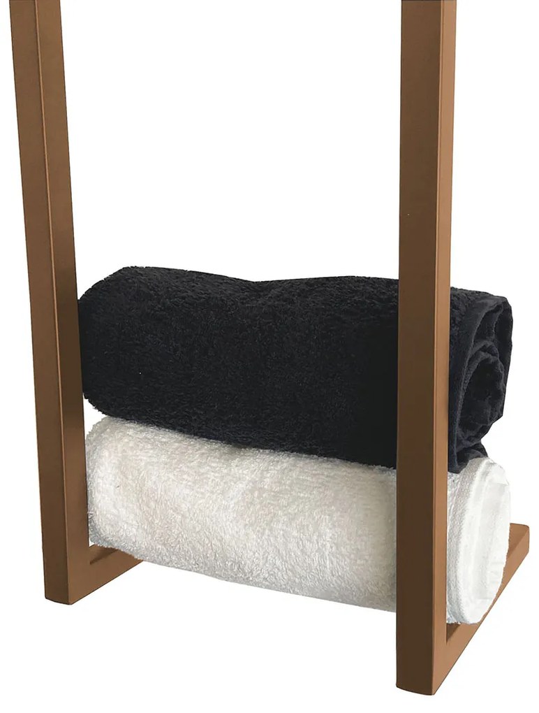 Mueller Bronzo handdoekrek industrieel 95x25x20cm brons koper geborsteld