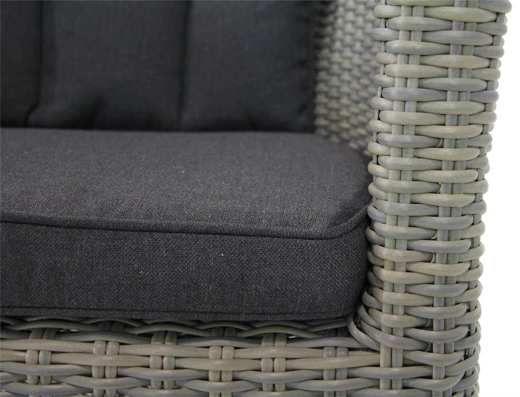 Tuinset 6 personen 240 cm Wicker Taupe Garden Collections Venerdi/Boston