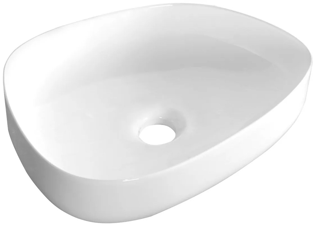 Kerra KR440 waskom organisch glans wit 36x48.5x13cm
