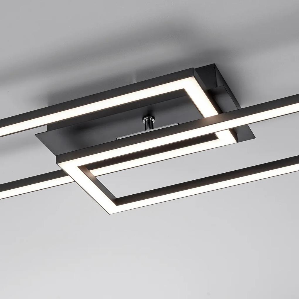 Plafondlamp zwart 101 cm incl. LED 3-staps dimbaar - Georgi Modern Binnenverlichting Lamp