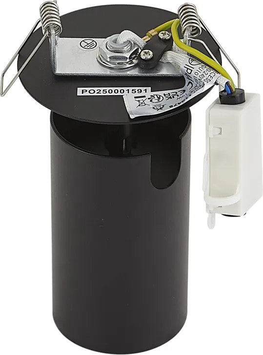 Moderne inbouwspot zwart GU10 50mm IP44 - Chels