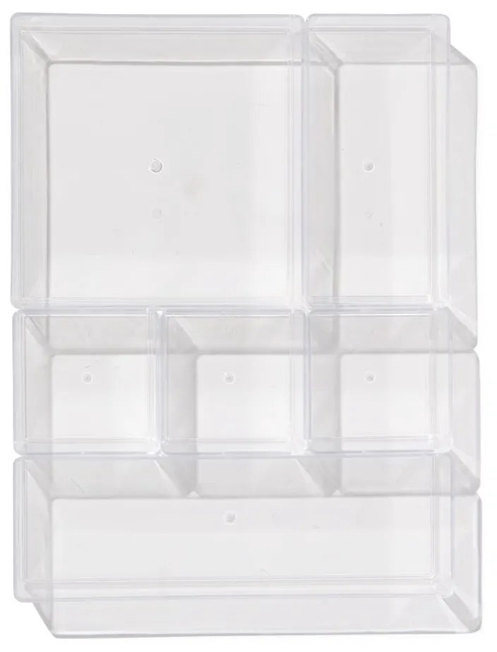 HEMA Lade Organizer 30x22.5x5.5 6-delig (Transparant)