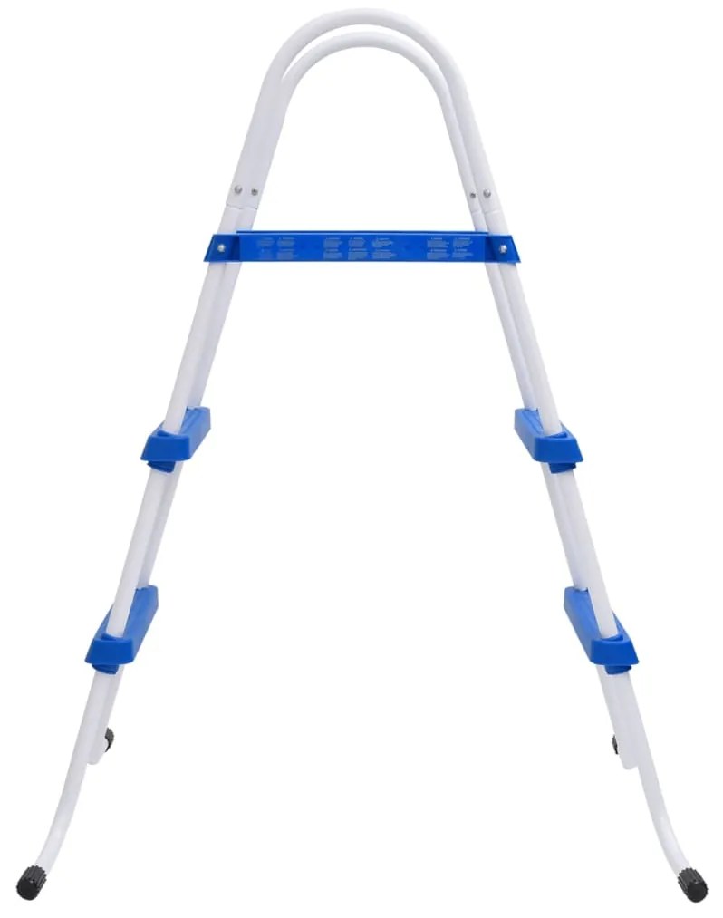 vidaXL Zwembadladder 84 cm blauw en wit