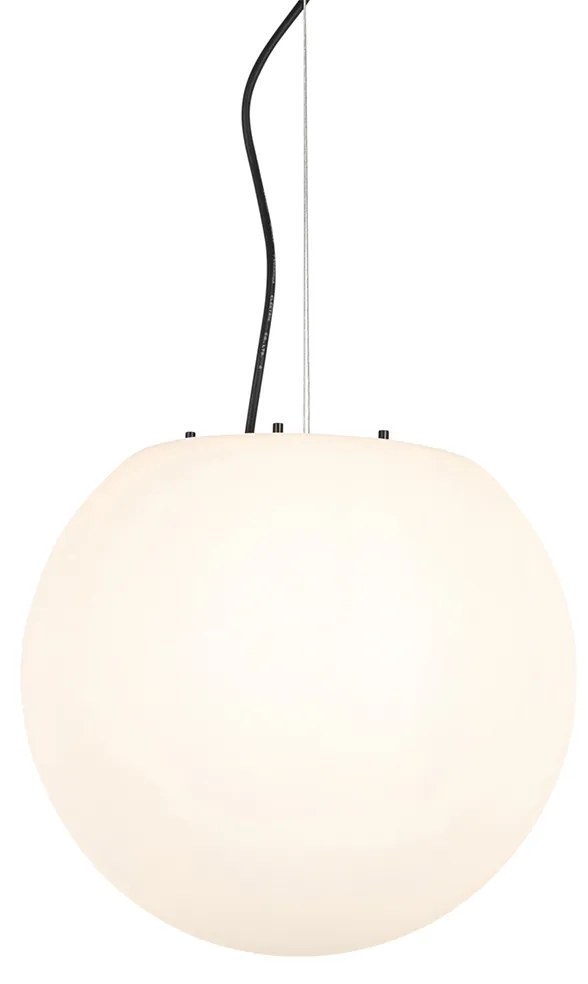 Moderne buitenlamp wit 35 cm IP44 - Nura Modern E27 IP44 Buitenverlichting bol / globe / rond