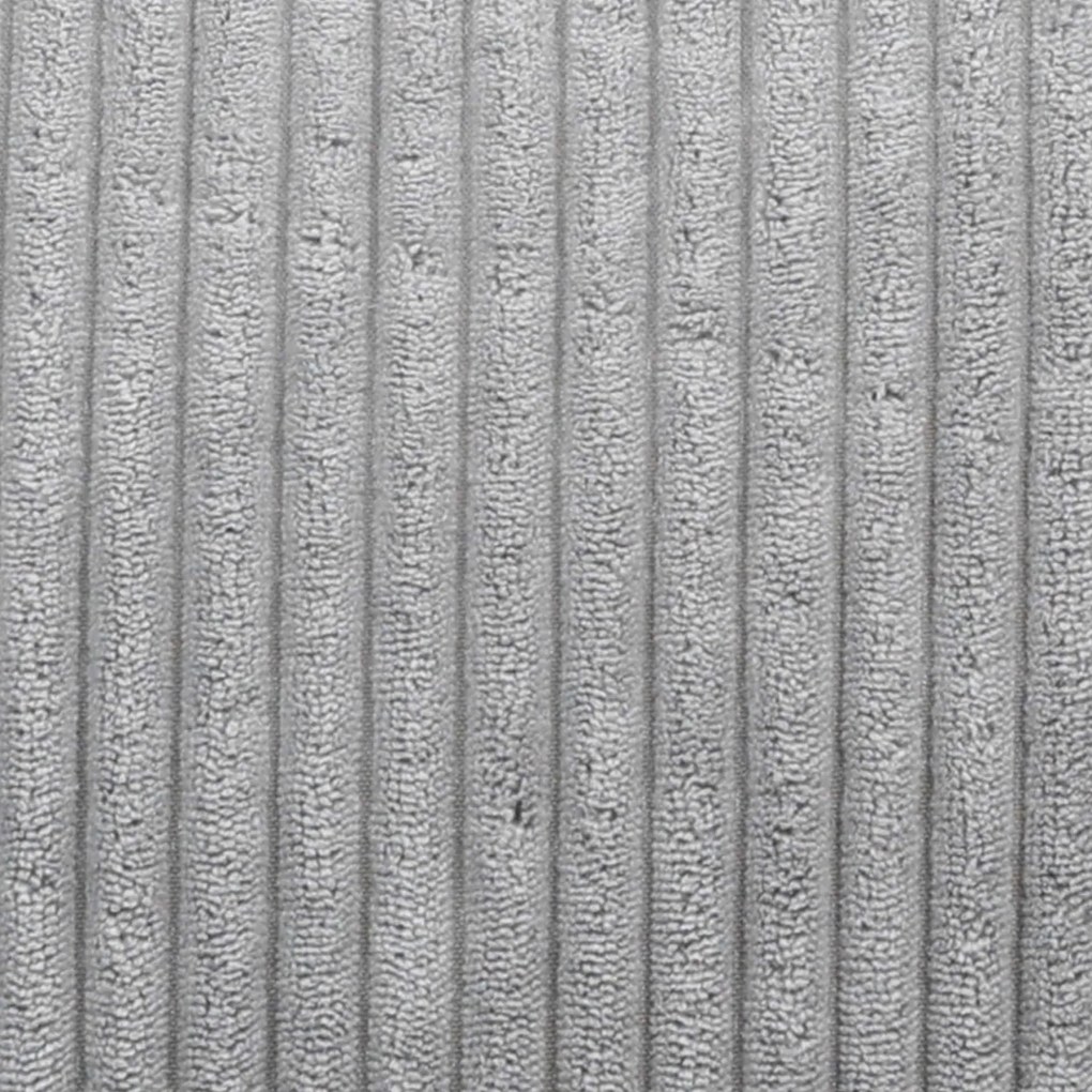 Cloudy Zitzak Corduroy + Poef - Lichtgrijs