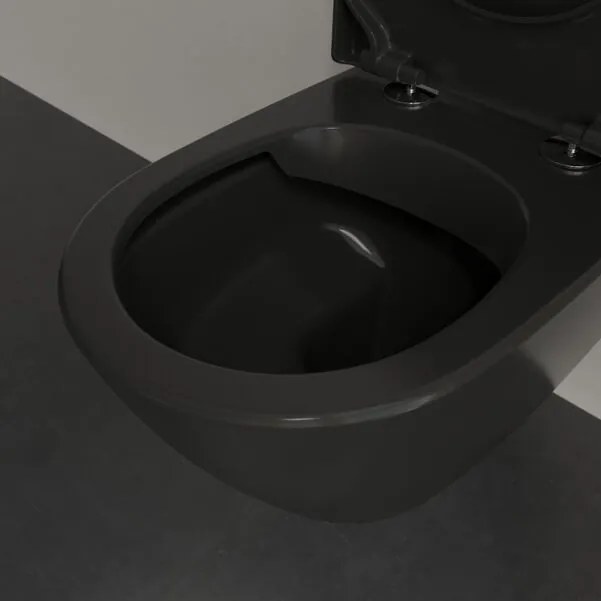 Villeroy & Boch Subway 2.0 randloos toilet met DirectFlush en CeramicPlus zwart mat