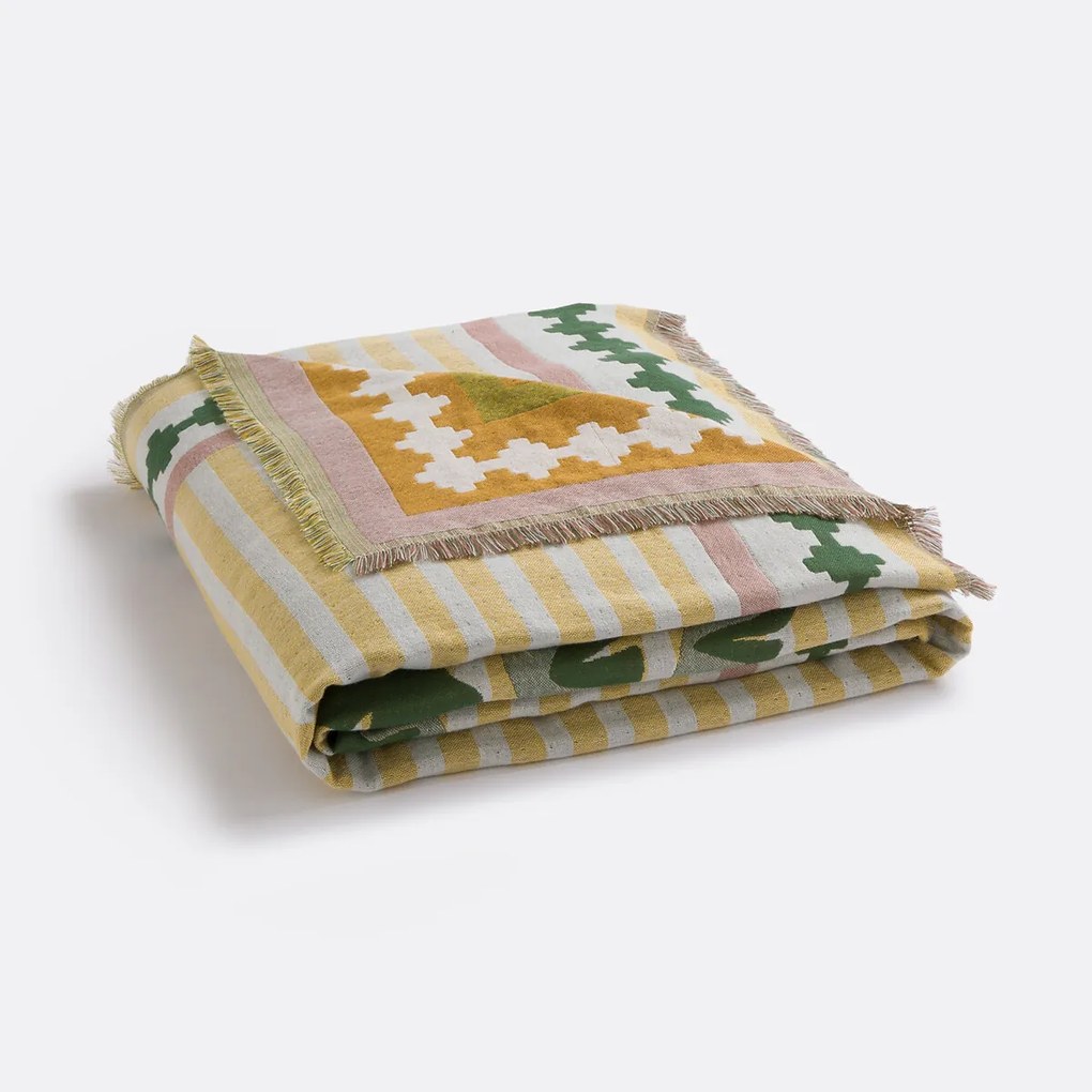 Jacquard plaid met franjes, Mercado