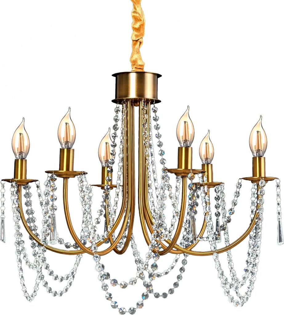 Kristallen lamp gouden kroonluchter APP765-6CP