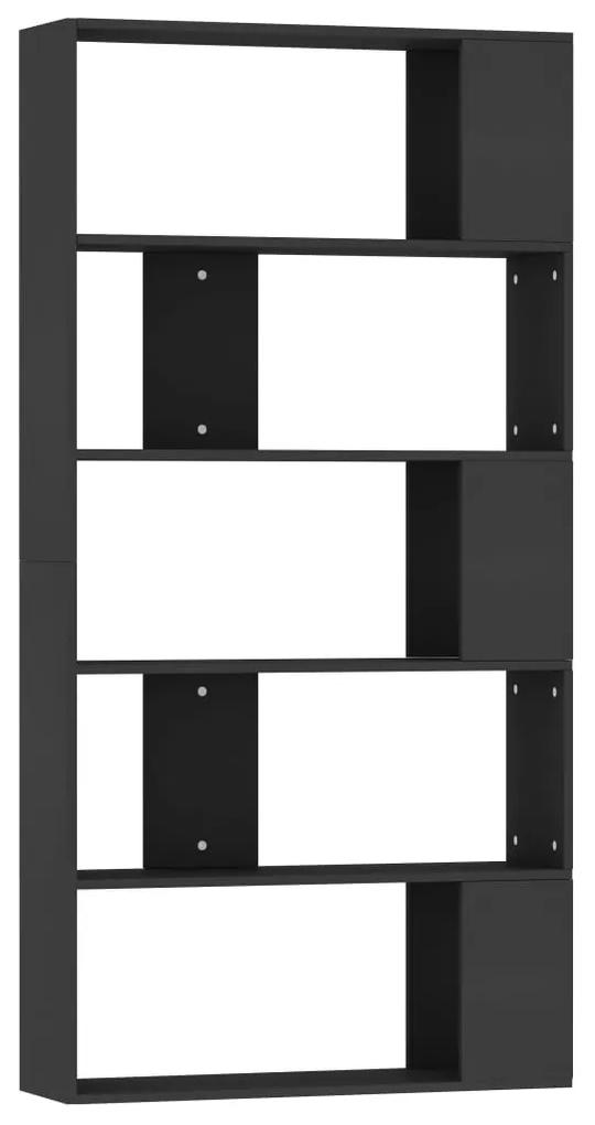 vidaXL Boekenkast/kamerscherm 80x24x159 cm bewerkt hout zwart