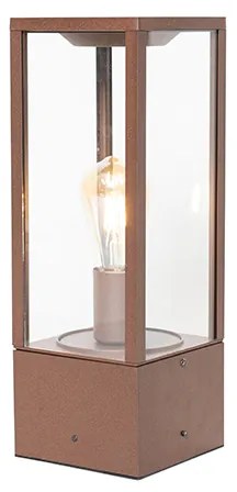 Industriële staande buitenlamp roestbruin 40 cm IP44 - Charlois