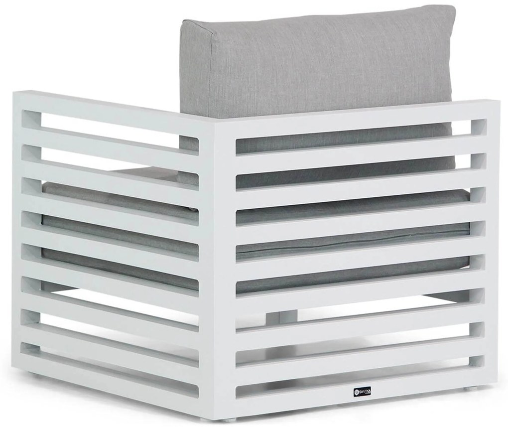 U-Vorm Loungeset 8 personen Aluminium Wit Santika Furniture Santika Jaya
