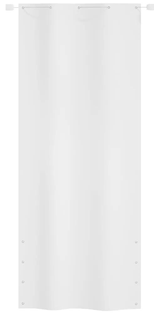 vidaXL Balkonscherm 100x240 cm oxford stof wit