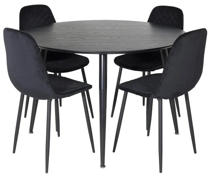 Jörn Eettafel - James - 115 cm - Zwart - Jörn