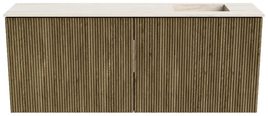 Mondiaz Joya DLux 100cm toiletmeubel dusk met wastafel faye rechts 1 kraangat meli
